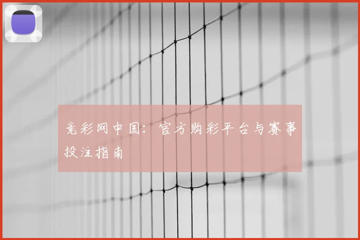 竞彩网中国：官方购彩平台与赛事投注指南