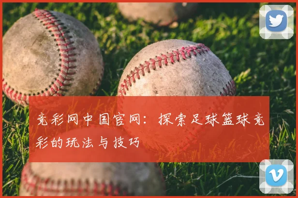 竞彩网中国官网：探索足球篮球竞彩的玩法与技巧