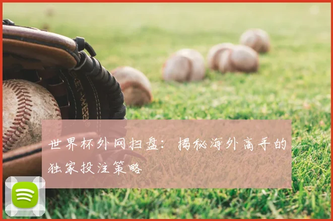 世界杯外网扫盘：揭秘海外高手的独家投注策略