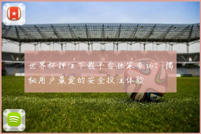 世界杯押注下载平台独家专访：揭秘用户最爱的安全投注体验